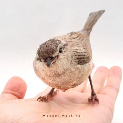 ウグイス【鶯】 木工作家鷲野愛未の作品「ウグイス」